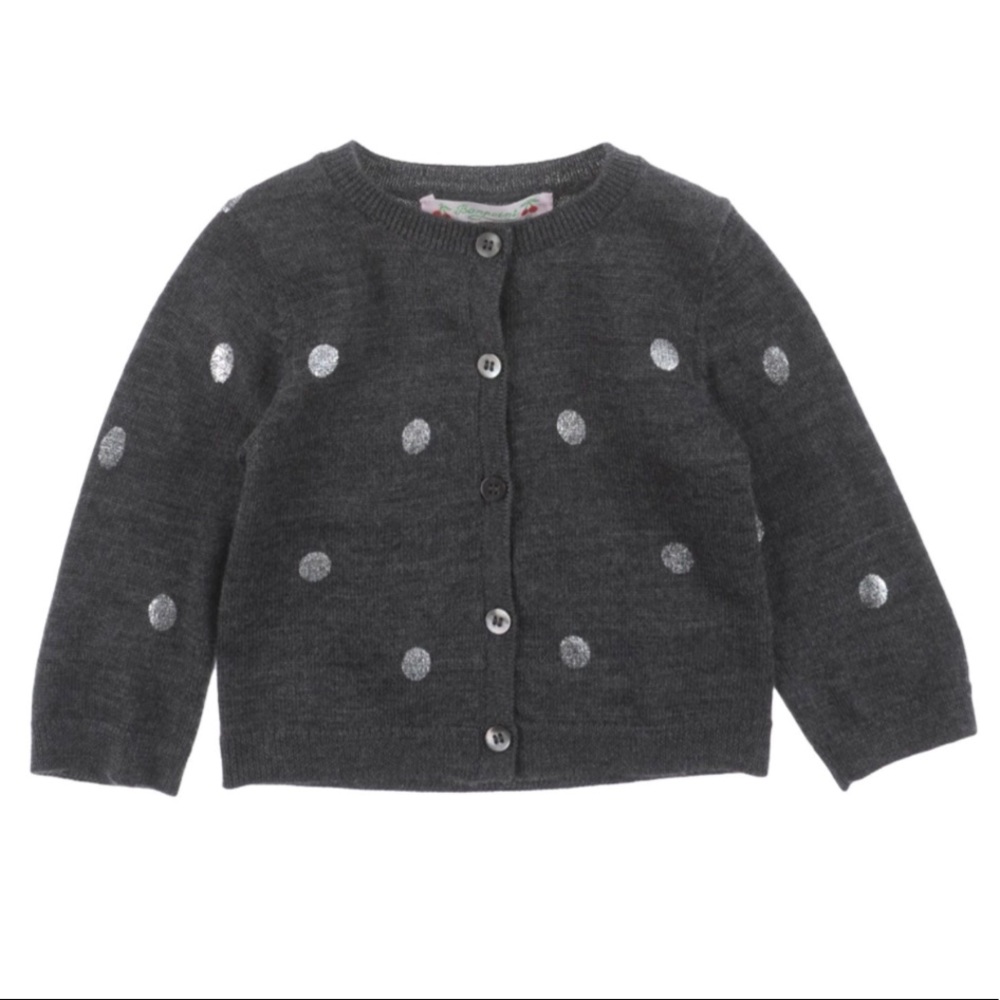 Bonpoint Polka Dot Baby Girl Cardigan